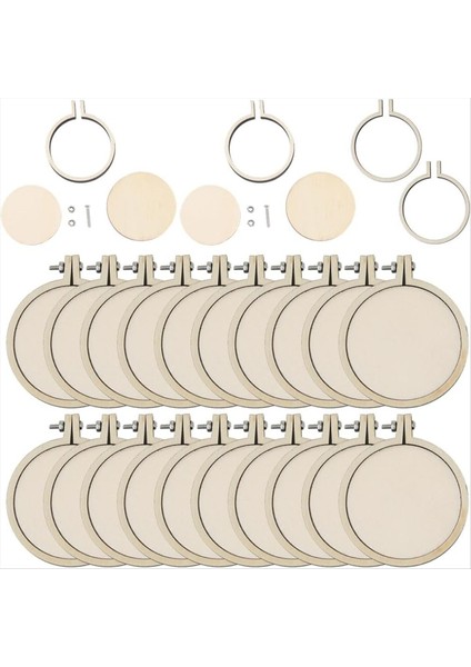 2 Inç Hoop Nakış Hoop Çerçeve Ayarlanabilir Daire Yuvarlak Küçük Mini Ahşap Nakış Yüzükler Sanat El Sanatları Için Toplu Kullanışlı (Yurt Dışından)