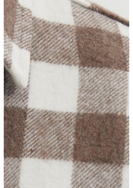 Erkek Slim Fit Dar Kesim Uzun Kollu Cepli Kareli Dama Desenli Kışlık Oduncu Gömlek