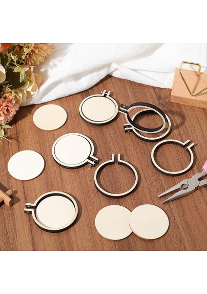 2 Inç Hoop Nakış Hoop Çerçeve Ayarlanabilir Daire Yuvarlak Küçük Mini Ahşap Nakış Yüzükler Sanat El Sanatları Için Toplu Kullanışlı (Yurt Dışından) fırsatları