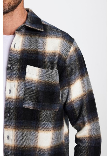 Erkek Regular Fit Klasik Kesim Oduncu Tek Cepli Kışlık Gömlek modelleri