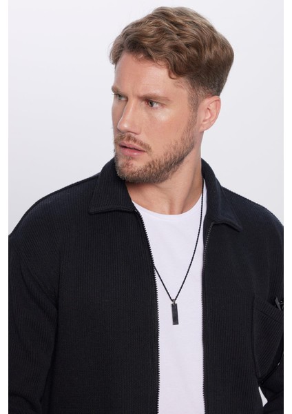 Erkek Relax Fit Rahat Kesim Örme Fermuarlı Cepli Kışlık Siyah Klasik Yaka Gömlek fırsatları