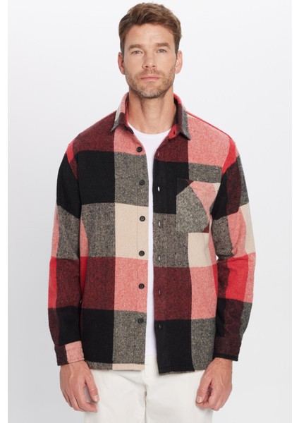 Erkek Relax Fit Rahat Kesim Tek Cepli Kareli Kışlık Oduncu Gömlek indirimleri