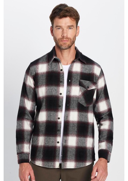 Erkek Regular Fit Klasik Kesim Oduncu Tek Cepli Kışlık Gömlek modelleri