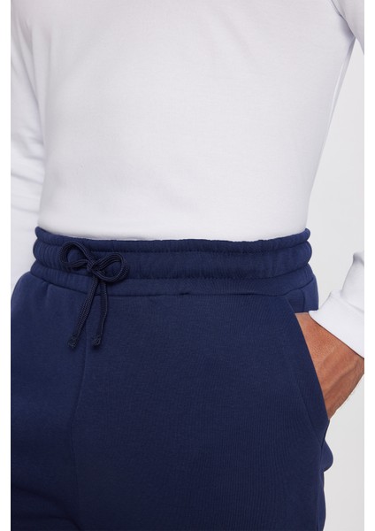 Unisex Relax Fit Rahat Kesim Şardonlu 3 Cepli Lastikli Jogger Paça Lacivert Eşofman Altı modelleri