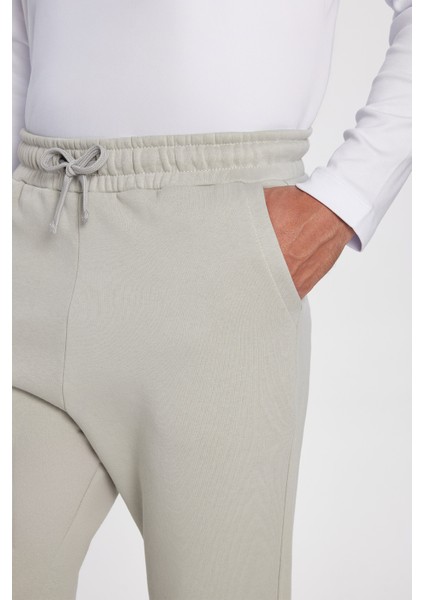 Unisex Relax Fit Rahat Kesim Şardonlu 3 Cepli Lastikli Jogger Paça Taş Renk Eşofman Altı modelleri