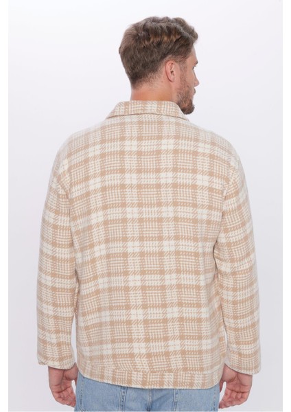 Erkek Relax Fit Rahat Kesim Çıtçıtlı Çift Cepli Kareli Kışlık Apaş Yaka Mont Gömlek indirimleri