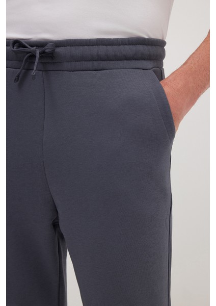 Unisex Relax Fit Rahat Kesim Şardonlu 3 Cepli Lastikli Jogger Paça Gri Eşofman Altı modelleri