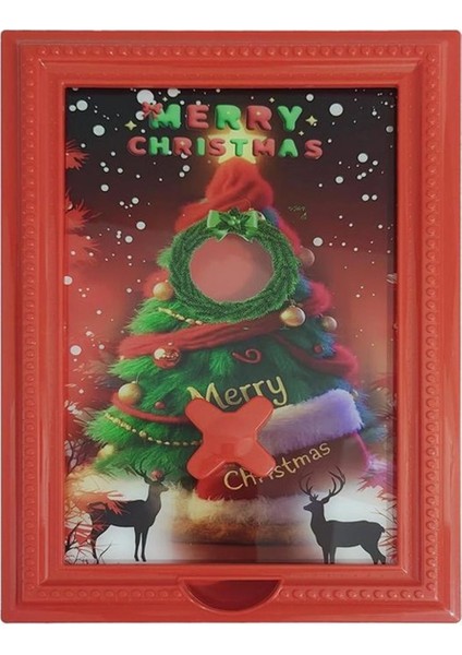 Çerçeve Şeker Dağıtıcı Noel Organizatör Ev Dekor Noel Şeker Kutusu Dağıtıcı Fotoğraf Çerçevesi Otomat Fasulye Tahıl Için (Yurt Dışından)