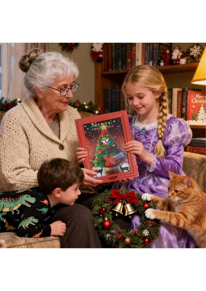 Çerçeve Şeker Dağıtıcı Noel Organizatör Ev Dekor Noel Şeker Kutusu Dağıtıcı Fotoğraf Çerçevesi Otomat Fasulye Tahıl Için (Yurt Dışından) fırsatları