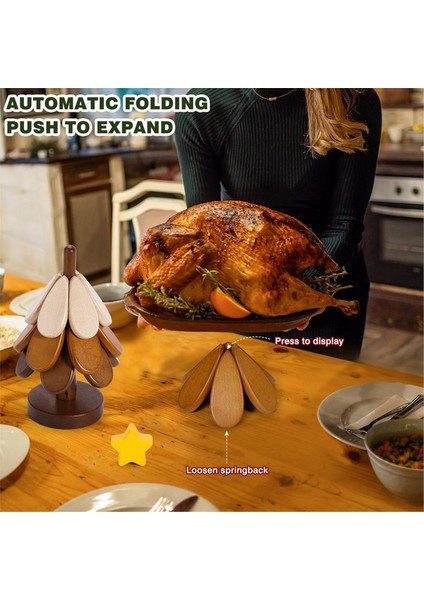 Sıcak Yemekler Için Ahşap Ağaç Nihaleleri Ağaç Şekli Nihale Güveç Tavaları Için 4&#39 Lü Set Kaseler Için Ahşap Altlıklar Çaydanlıklar Içecek (Yurt Dışından) indirimleri