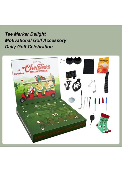 Golf Takvimi Advent 2025 Golf Süslemeleri Advent Küçük Spor Araçları Raf Masası Ofis Oturma Odası Için Noel Takvimi (Yurt Dışından) fırsatları