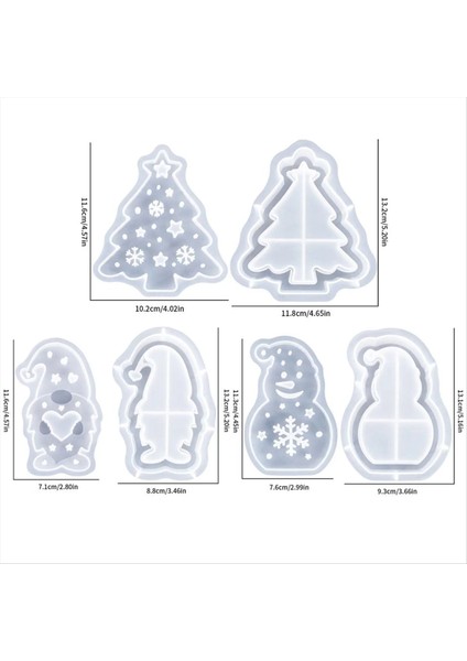 Tatil Silikon Kalıplar 3D Alçı Süs Kalıpları Set Sanat Zanaat Kalıp Ev Odası Düğün Parti Dekorasyon Masa Için (Yurt Dışından) fırsatları