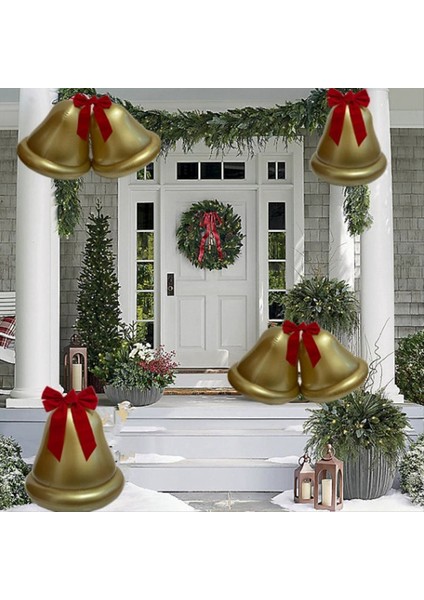 2 Adet Noel Jingle Bell Şişme Top Dev Şişme Balon Dekor Noel Şişme Bahçe Dekoru Açık Süsleme (Yurt Dışından) fiyatları
