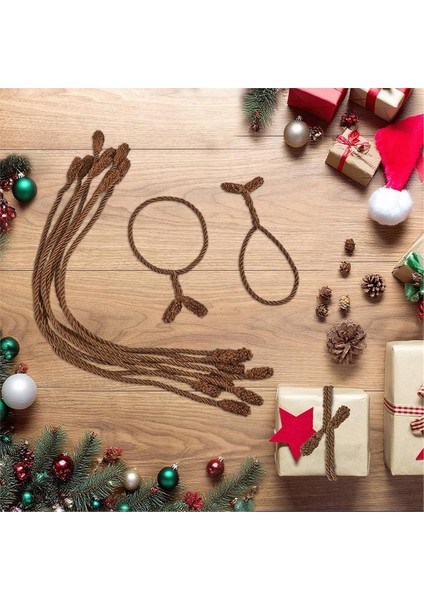 Noel Çelenk Bağları 16 Adet 20IN Esnek ve Yeniden Kullanılabilir Büküm Bağları Korkuluklar Için Ev Dekor ve Tatil El Sanatları Kahverengi (Yurt Dışından) modelleri