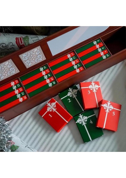 Mini Kitap Süsleme Advent, Kitap Aşık Leri Takvimi, Noel Kitapları Geri Sayım Takvimi, Tatil Süslemeleri 2 Pcs (Yurt Dışından) modelleri