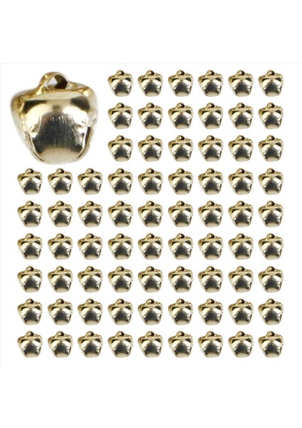 Noel Dekorasyonu Için Metal Jingle Bells Mücevher Yapımı El Sanatları 10MM Paket Yaklaşık 500 Adet Altın (Yurt Dışından)