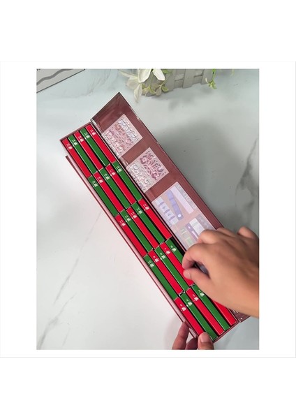 Mini Kitap Süsleme Advent, Kitap Aşık Leri Takvimi, Noel Kitapları Geri Sayım Takvimi, Tatil Süslemeleri 2 Pcs (Yurt Dışından) indirimleri