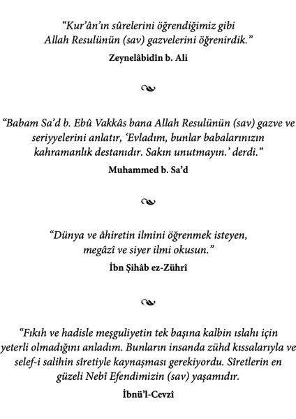 Hz. Peygamber’in Hayatı - İbn Hişâm modelleri