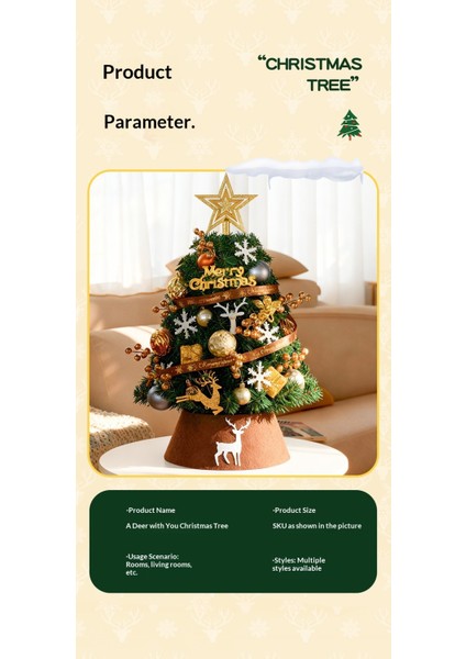 Masaüstü Küçük Noel Ağacı Yeni Dıy Noel Süsleri Atmosfer Masaüstü Süsleri (Yurt Dışından) fırsatları