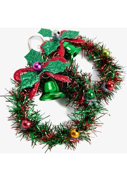 Sallantılı Çok Renkli Boncuk Detaylı Yılbaşı Küpe modelleri