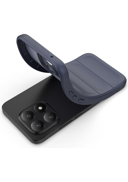 Xiaomi 15T Kılıf Esnek TPU Oyuklu Arka Yüzey Tasarımlı Etnik Silikon Kapak Lacivert fırsatları