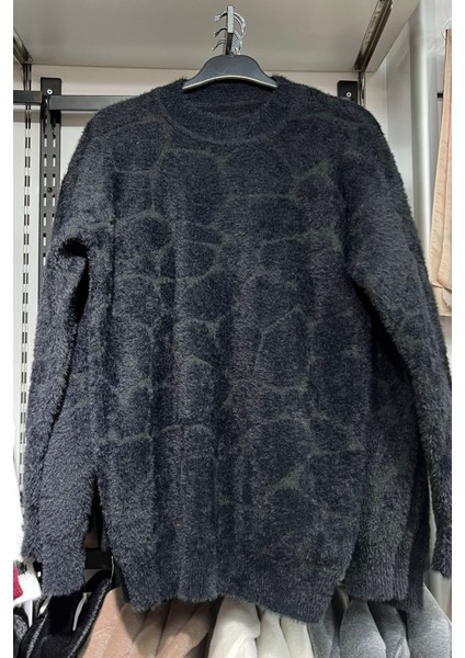 Cozy Dokulu Tesettür Kazak- Siyah Standart (36-38-40 Uyumlu) fiyatları