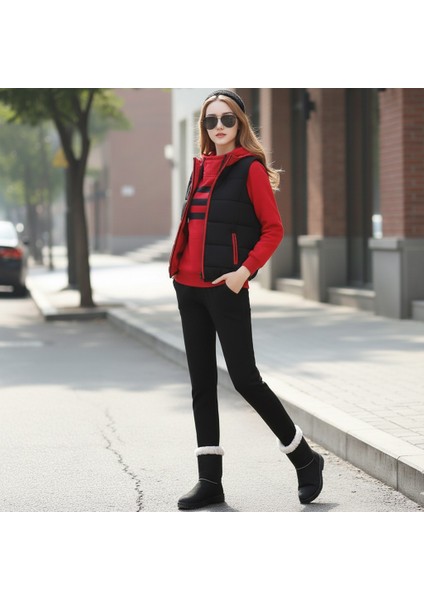 Kışlık Sevgili Kombini Kadın Üçlü Eşofman