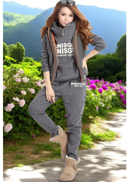 Kışlık Rahat Üçlü Eşofman Takımı fiyatları