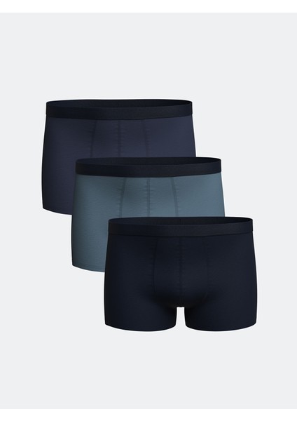 Yeni Sezon Rahat Kalıp Pamuklu Esnek Erkek Boxer 3'lü