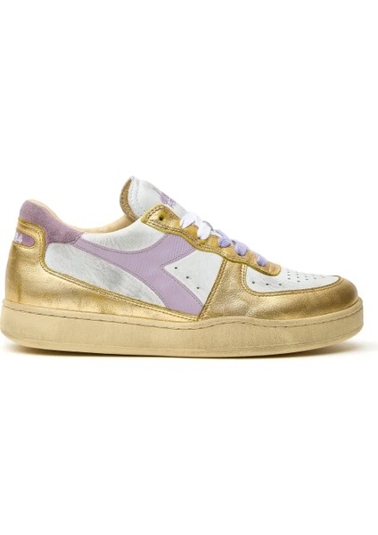 Mı Basket Low Metallic Dirty Erkek Beyaz Spor Ayakkabı - 201.179034-C5363