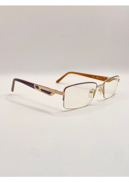 Gold – Bal Rengi Metal Detaylı Unisex Gözlük Çerçevesi – Optik Cam Değişimine Uygun modelleri