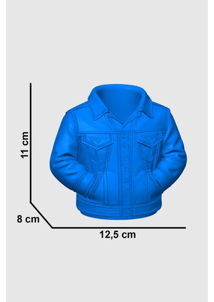 Mavi Ceket Tasarımlı Kalemlik – Dekoratif Masaüstü Organizer ve Ofis Düzenleyici - Bioplastik modelleri