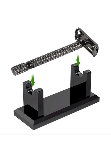 Akrilik Erkek Jilet Standı Sahibi, Viking Blade Şefi, MK-23C, Tıraş Devrimi, Clear Siyah, 1 Paket ile Uyumlu (Yurt Dışından) fiyatları