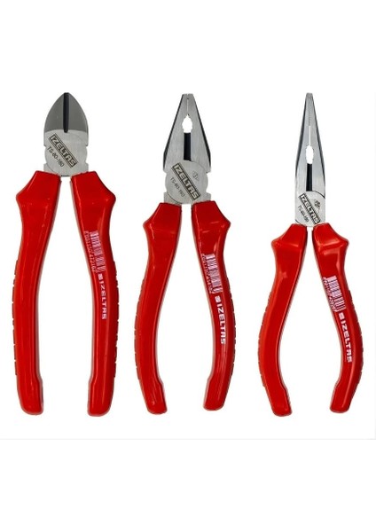 İzeltaş Opak Seri Pense Yankeski Kargaburun Seti 160 mm 3'lü modelleri
