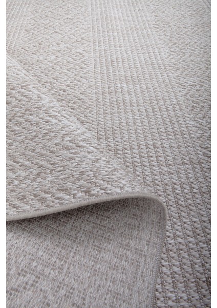 Enti Nova 2005 Bej Mutfak Halısı Yıkanabilir Sisal Görünümlü Mutfak Kilimi Çerçeveli Kaymaz Yolluk modelleri