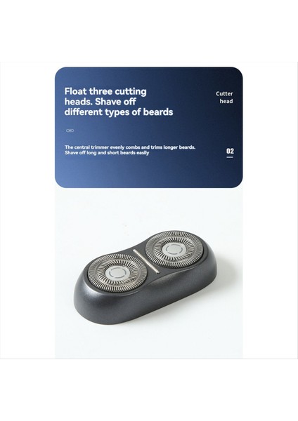 Elektrikli Tıraş Makinesi Bıçağı Kafası Xiaomi Mijia S200 Dönen Çift Bıçaklı Manyetik Emme Bıçağı Tıraş Makinesi Yedek Kafaları B (Yurt Dışından) indirimleri