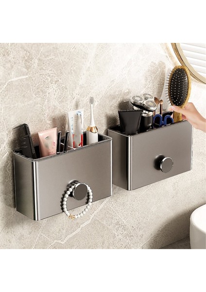 Alüminyum Diş Fırçası Tutucu Duvara Monte - Diş Fırçası Diş Macunu Için Yerden Tasarruf Sağlayan Banyo Organizatörü (Yurt Dışından) fiyatları