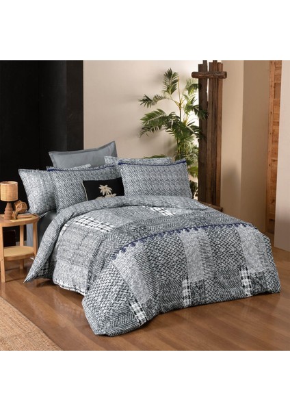 Vio Tek Kişilik %100 Pamuk Flanel (Pazen) Nevresim Takımı Gri