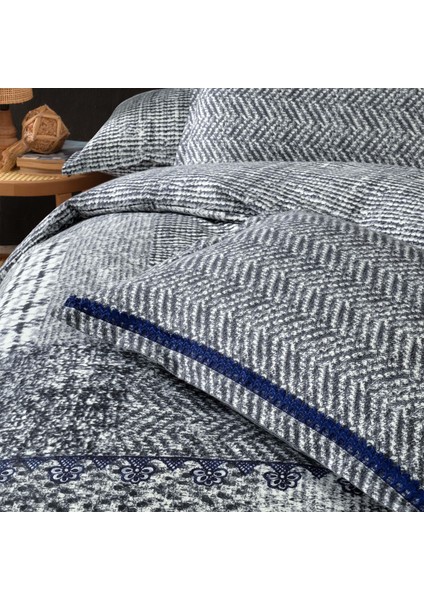 Vio Tek Kişilik %100 Pamuk Flanel (Pazen) Nevresim Takımı Gri modelleri