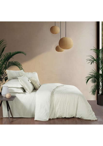 Solo Tone Çift Kişilik %100 Pamuk Nevresim Takımı Ekru fiyatları