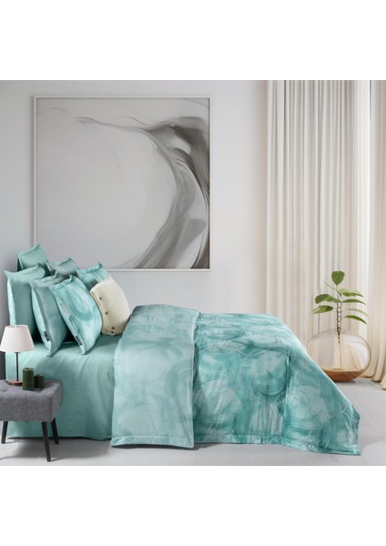 Debrina Çift Kişilik %100 Pamuk Saten Nevresim Takımı Mint fiyatları