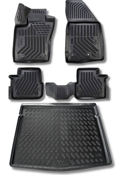 Fiat Egea Cross Paspas Bagaj Havuzu 2021 2025 Arası Uyumlu 3D Wöller Ultraflex Set fiyatları