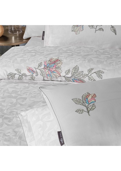 Ilay Çift Kişilik %100 Pamuk Saten "300 Tc" Nevresim Takımı Gri modelleri