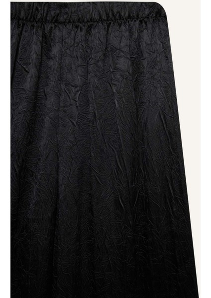 Wide Leg Cepli Yüksek Bel Geniş Paça Uzun Boy Kraş Kumaş Pantolon E2739AX24WN