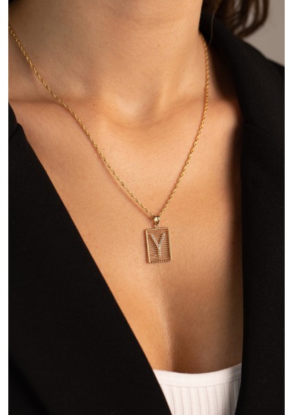 14 Ayar Halat Burgu Zincir Taşlı Izgara Harf Kolye fiyatları