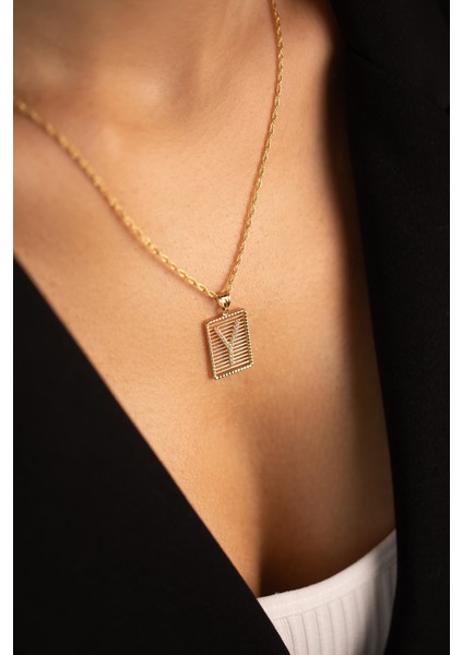 14 Ayar Halat Burgu Zincir Taşlı Izgara Harf Kolye indirimleri