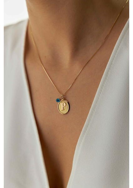 14 Ayar Altın Küp Zincir Nostaljik Harf Kolye modelleri