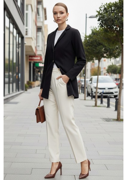 Tasarım Yaka Kaşe Şık Siyah Kaban modelleri