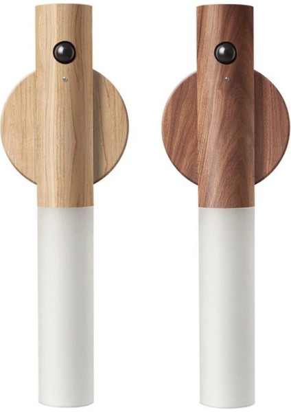 Hareket Sensörlü Şarjlı Manyetik Ahşap LED Duvar Lambası –koridor,merdiven,iç Mekan Aydınlatma,aplik modelleri