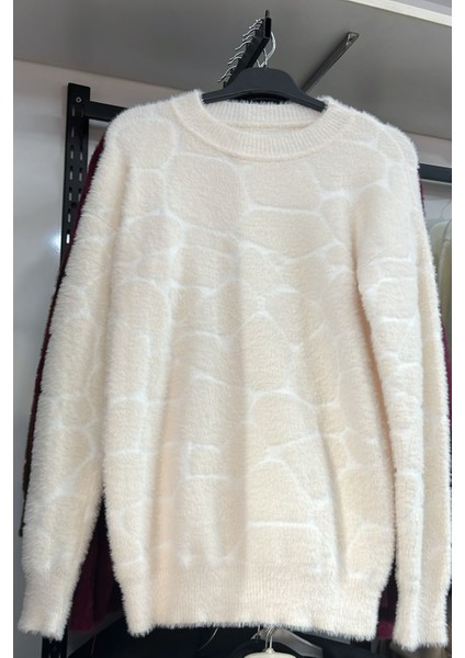 Cozy Dokulu Tesettür Kazak- Krem Standart (36-38-40 Uyumlu) fiyatları